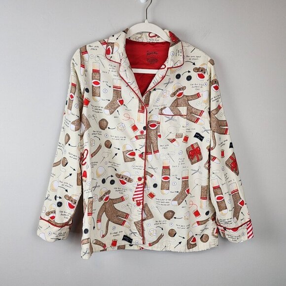 Nick and Nora size S How to make sock monkey instructions pajama top - Picture 1 of 12